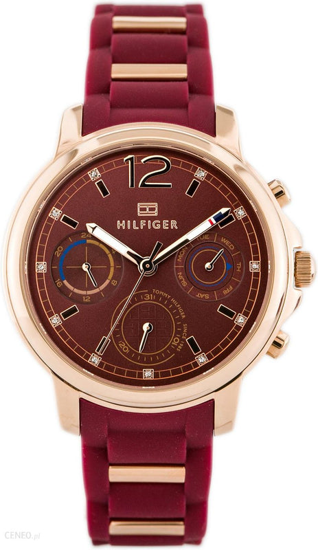 Tommy hilfiger maroon outlet watch