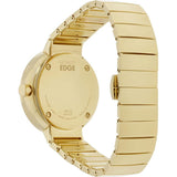 Movado Edge Gold Dial Gold Steel Strap Watch for Women - 3680014