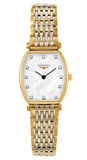 Longines La Grande Classique White Dial Two Tone Mesh Gelang Jam Tangan untuk Wanita - L4.205.2.87.7