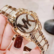 Michael Kors Bradshaw Gold Dial Gold Steel Strap Watch for Women - MK6487