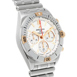 Breitling Chronomat B01 42 White Dial Silver Steel Strap Watch for Men - IB0134101G1A1