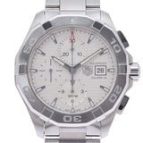 Tag Heuer Aquaracer Automatic Chronograph White Dial Silver Steel Strap Watch for Men - CAY2111.BA0927