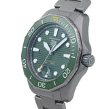 Tag Heuer Aquaracer Professional 300 Automatic Green Dial Silver Steel Strap Watch for Men - WBP208B.BF0631