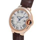 Cartier Ballon Bleu De Cartier Silver Dial Brown Leather Strap Watch for Women - W6920097