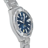 Tag Heuer Aquaracer Automatic Blue Dial Silver Steel Strap Watch for Men - WBD2112.BA0928