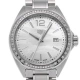 Tag Heuer Formula 1 Diamonds Mother of Pearl White Dial Silver Steel Strap Watch for Women - WBJ141A.BA0664