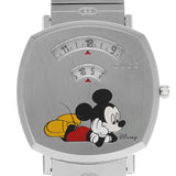 Gucci Grip x Disney Quartz Silver Dial Silver Steel Strap Unisex Watch - YA157419