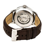 Fossil Townsman Automatic White Dial Brown Leather Strap Watch for Men - ME3064