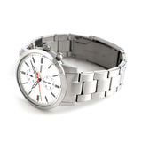 Fossil Townsman White Dial Silver Steel Strap Watch for Men - FS5346