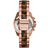 Michael Kors Bradshaw Chronograph Brown Dial Two Tone Steel Strap Watch For Women - MK5944