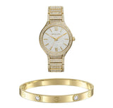 Michael Kors Kerry Quartz Gold Dial Gold Steel Strap Watch For Women - MK3360