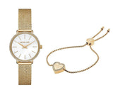 Michael Kors Darci Quartz Gold Dial Gold Mesh Strap Watch for Women - MK7121