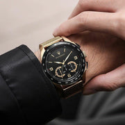 Maserati Traguardo 45mm Quartz Gold Black Dial Watch For Men - R8873612010