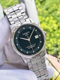 Jam Tangan Pria Tissot T Classic Luxury Powermatic 80 Dial Hitam Tali Baja Perak - T086.408.11.056.00