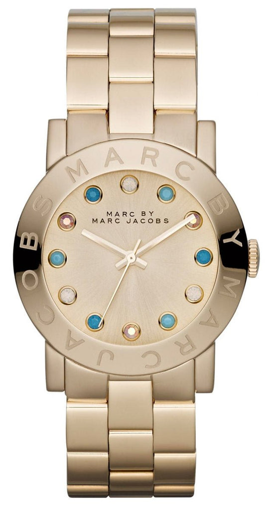 美品♡MARC BY MARC JACOBS 時計 Marc Jacobs Amy Dexter Gold Dial Gold Steel Strap Watch for Women