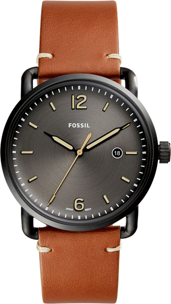 FOSSIL腕時計 FS5476 Fossil Commuter Chronograph Rose Gold Leather - YouTube