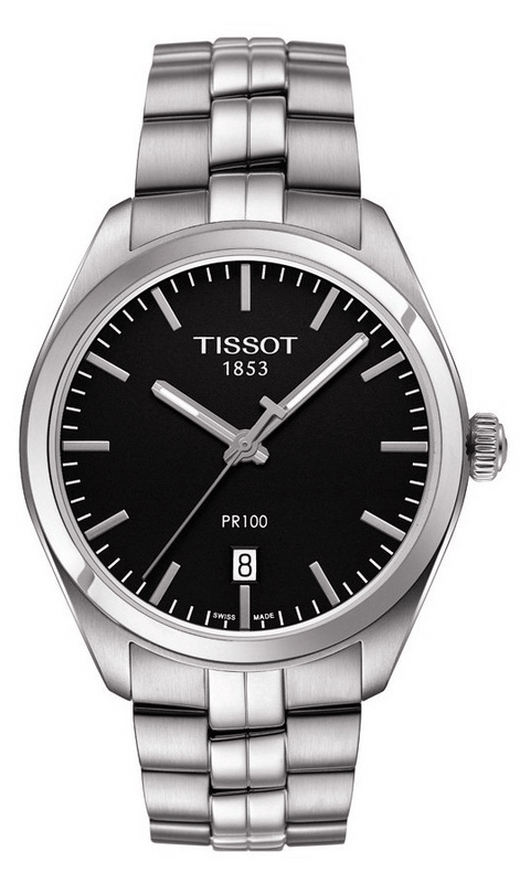 Tissot PR 100 Jam Tangan Kuarsa Stainless Steel Sport Chic Untuk Pria - T101.410.11.051.00