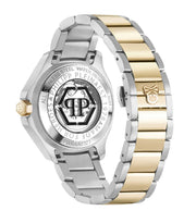 Philipp Plein High-Conic Automatic Gold Dial Two Tone Steel Strap Watch For Men - PWRAA0323