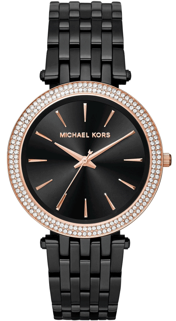 Michael kors womens black watch hot sale