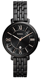 Fossil Jacqueline Black Dial Black Mesh Bracelet Watch for Women - ES3614