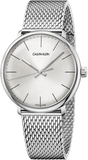 Calvin Klein White Dial Silver Mesh Bracelet Watch for Women - K8M21126