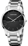 Calvin Klein City Black Dial Silver Steel Strap Watch for Men - K2G2G14C