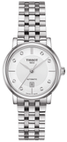 Tissot Carson Premium Automatic Lady Diamonds White Dial Silver Steel Strap Watch for Women - T122.207.11.036.00