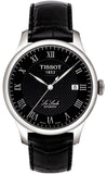 Jam Tangan Pria Tissot T Classic Le Locle Automatic Black Dial Black Leather Strap - T41.1.423.53