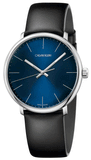 Calvin Klein High Noon Quartz Blue Dial Black Leather Strap Watch for Men - K8M211CN