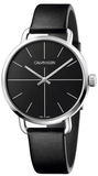 Calvin Klein Evan Black Dial Black Leather Strap Watch for Men - K7B211CZ