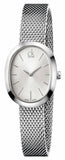 Calvin Klein Incentive Silver Dial Silver Mesh Bracelet Watch for Women - K3P23126