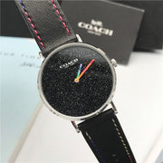 Coach Perry Black Dial Black Leather Strap Watch for Women - 14503033