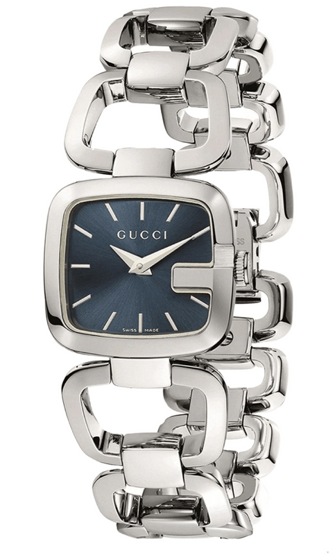 Gucci G Gucci Blue Dial Silver Steel Strap Watch For Women Gucci G Gucci Blue Dial Silver Steel Strap Watch For Women