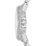 Michael Kors Camille Crystal Pave Dial Silver Steel Strap Watch for Women - MK5869