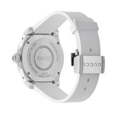 Gucci Dive Tiger White Dial White Rubber Strap Watch For Men - YA136329