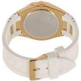 Guess Luna Diamonds White Dial White Rubber Strap Watch for Women - W0653L3