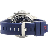 Tommy Hilfiger Nolan Chronograph Blue Dial Blue Rubber Strap Watch for Men - 1791142