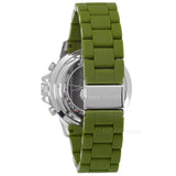 Michael Kors Everest Chronograph Black Dial Green Silicone Strap Watch For Men - MK8981