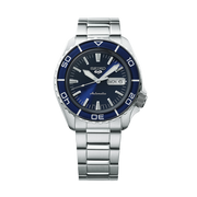 Seiko 5 Sports Automatic Blue Dial Silver Steel Strap Watch for Men - SRPK97K1