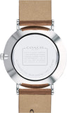 Coach Perry White Dial Brown Leather Strap Watch for Women - 14503514