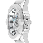 Philipp Plein The Skull White Dial White Silicone Strap Watch for Men - PWAAA1521