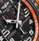 Breitling Endurance Pro Black Dial Orange Rubber Strap Watch for Men - X82310A51B1S1