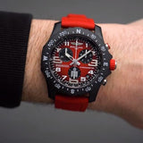 Breitling Endurance Pro Ironman Red Dial Red Rubber Strap Watch for Men - X823109A1K1S1