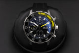 IWC Aquatimer Automatic Chronograph Black Dial Black Rubber Strap Watch for Men - IW376709