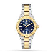 Tag Heuer Aquaracer Blue Dial Two Tone Steel Strap Watch for Women - WBD1325.BB0320