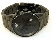 Emporio Armani Sportivo Chronograph Brown Dial Brown Steel Strap Watch For Men - AR5950