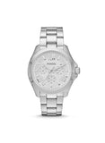 Fossil Cecile Multifunction Silver Dial Silver Steel Strap Watch for Women - AM4509