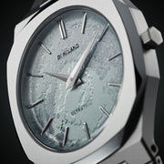 D1 Milano Pluto Ultra Thin Silver Dial Silver Steel Strap Watch for Men - D1-UTBJ18