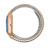 Just Cavalli Glam Evo 4 Blue Dial Two Tone Steel Strap Watch for Women - JC1L229M0085