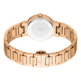 Just Cavalli Donna Glam Mother of Pearl White Dial Rose Gold Steel Strap Watch for Women - RC5L098M0045